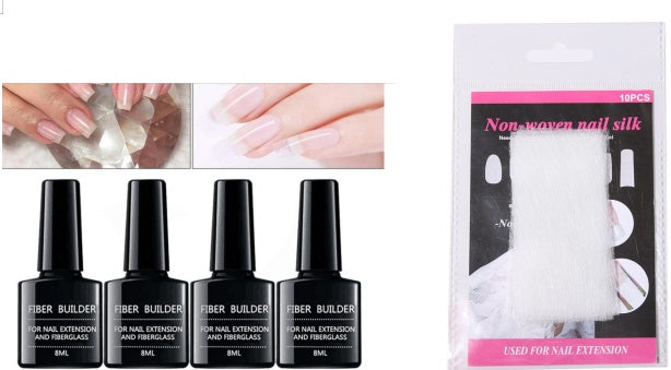 Nail extension fiberglass fiberglass+Fiber Builder Gel-6692e93b4aba3871ec0991a391528c16
