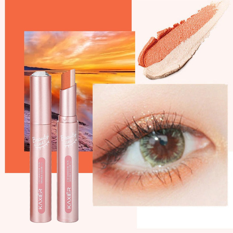 Waterproof And Sweat-proof Gradient Two-color Lazy Eyeshadow Stick-63d85a28a1cd2bac45a7d532609e54f9
