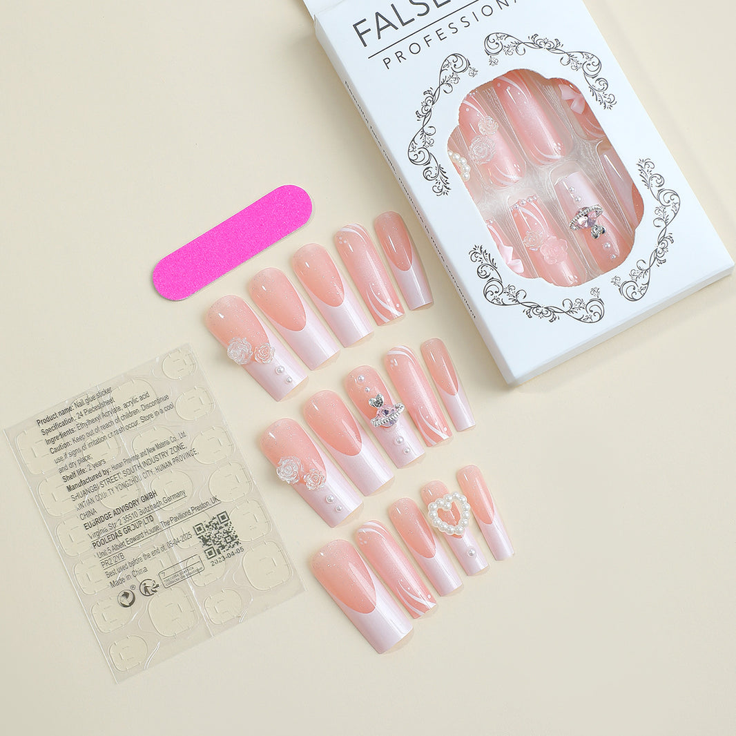 Fashion Personality Flower Bow Tie Nails-931eac920e5c0fadf177df4bfebe3c0a