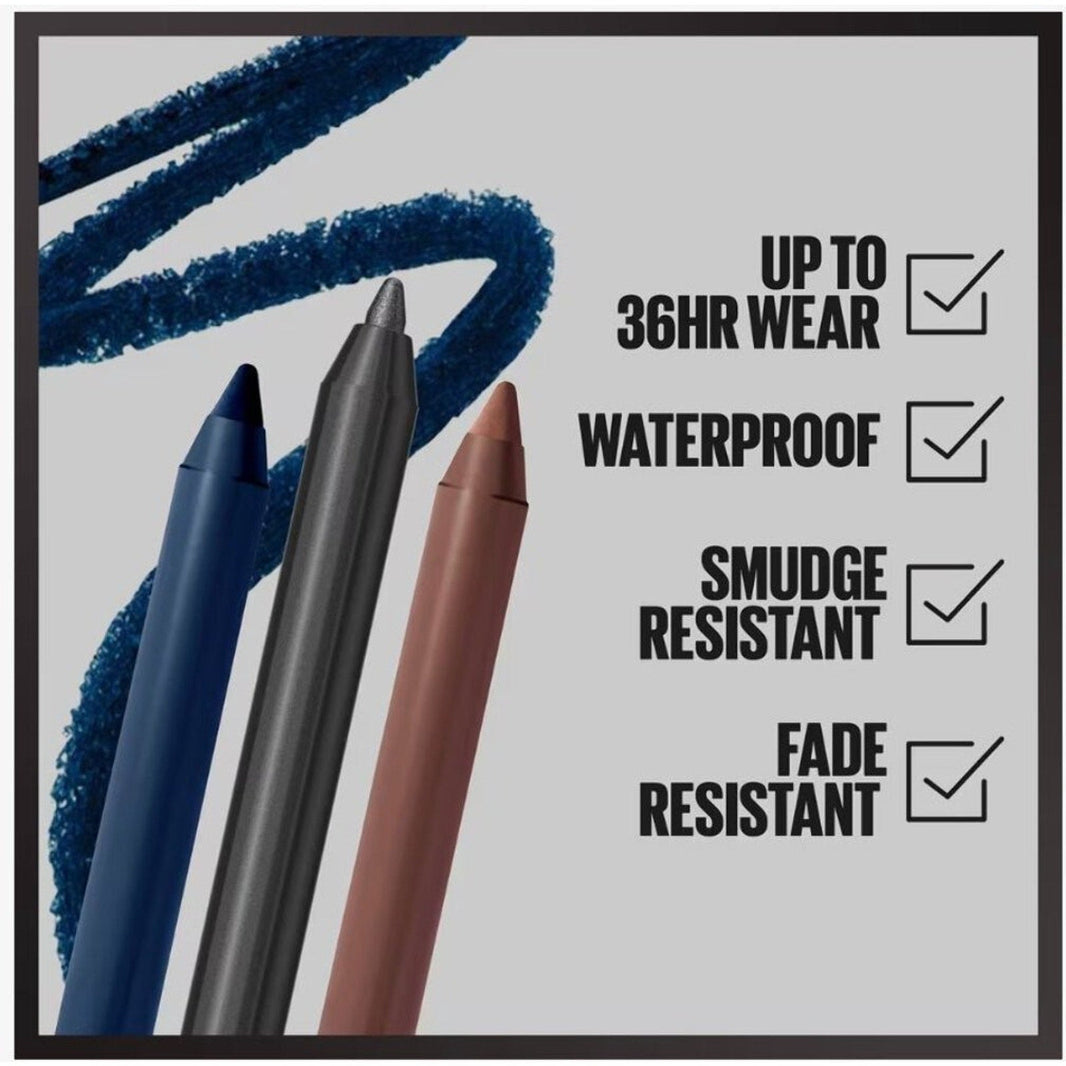 Maybelline Tattoo Studio Sharpenable Gel Pencil Longwear Eyeliner, Deep Onyx 900, 0.04 oz-Maybelline Tattoo Studio Sharpenable Gel Pencil Longwear Eyeliner, Deep Onyx 900, 0.04 oz