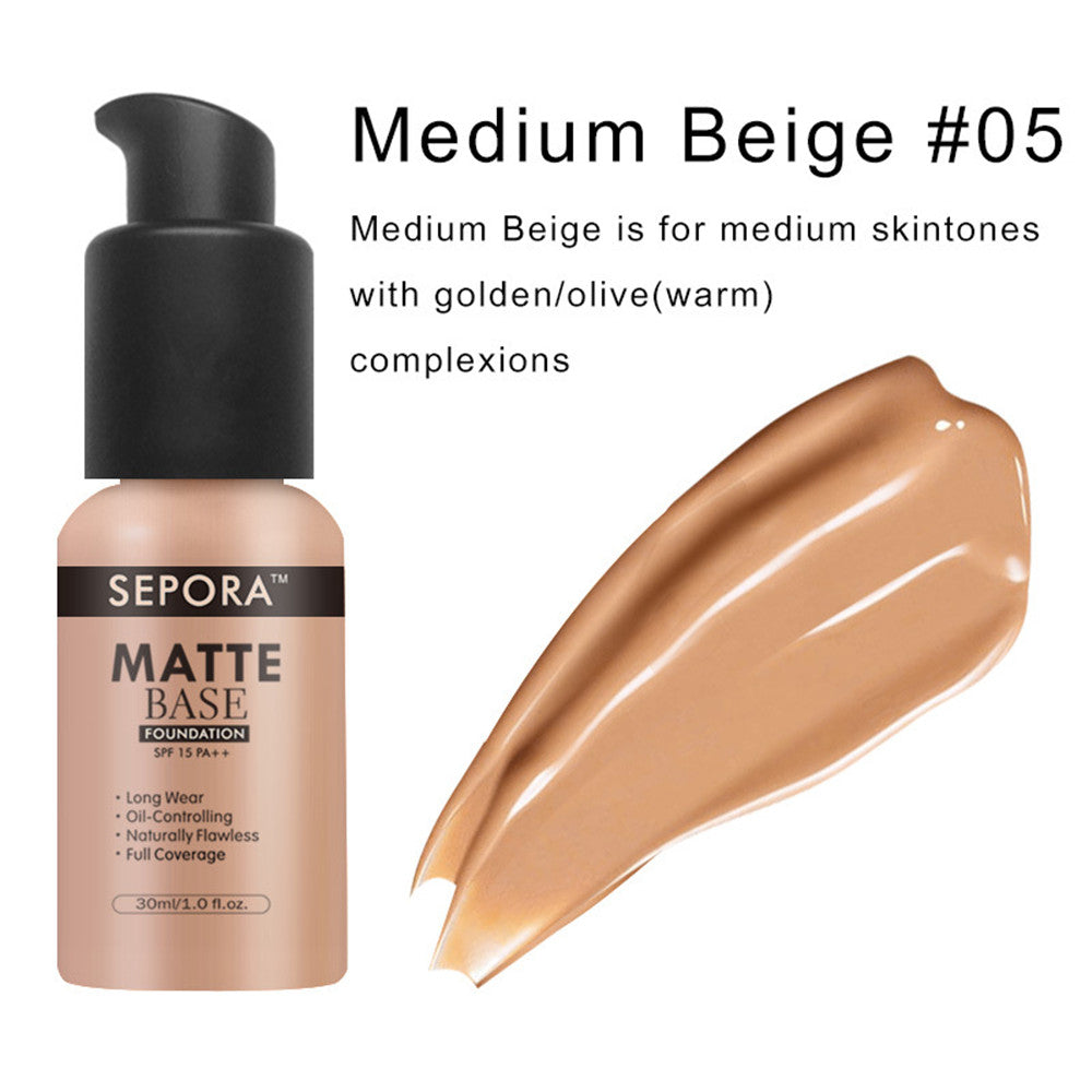 Isolate Waterproof Natural Concealer Base Makeup Matte Liquid Foundation Oil Control Foundation Cream-97d033986b4273a87e359100e4c42e1a