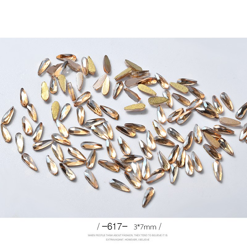 10Pcs 3D Nail Art Rhinestones Long Water Drop Shaped Glitter Nail Art Decorations Accessoires Nail Supplies-3cd2733d37b29fa7b955f7731573470d
