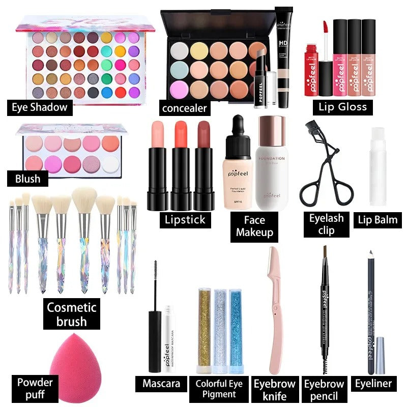 Beginner Cosmetics Makeup Set Complete Set Novice Student Light Makeup Gift Box-a15e57c1bb8b925238f2645bdd9bf0b8