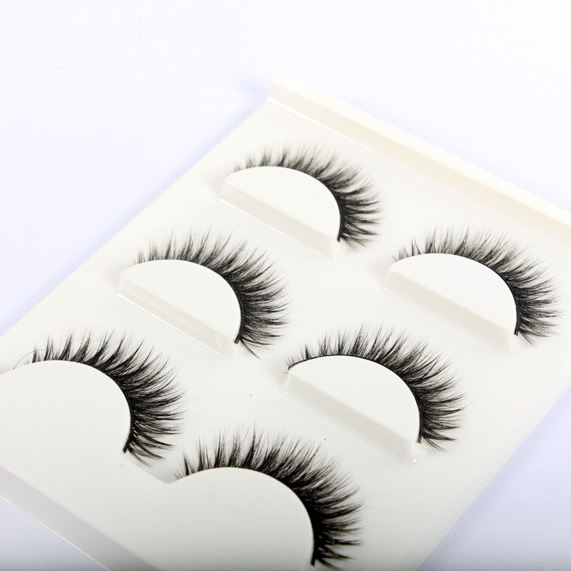 3D False Eye lashes Extension on Reusable Self-Adhesive Natural Curly Eye lashes Self Adhesive Eye lashes Makeup Tools-1cf8d73df746d7feebebfd192bd237ac