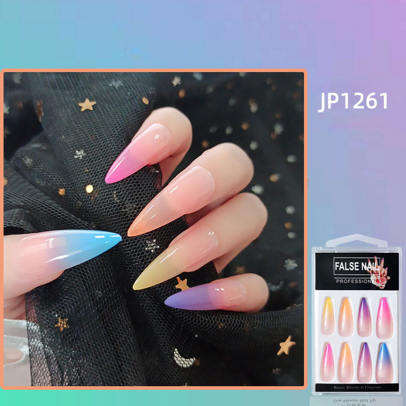Flat Head Nail Fake Nail Patch Wear Manicure Finished Product-b3ba6aa12e27e756c94dd9f42f5c9088