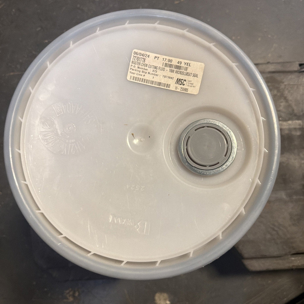 TRIM MicroSol 585XT Cutting Fluid 5 Gallon Semi Synthetic CNC Coolant. Sealed-TRIM MicroSol 585XT Cutting Fluid 5 Gallon Semi Synthetic CNC Coolant. Sealed