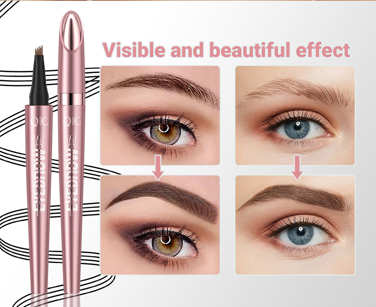 Waterproof And Smooth Not Smudge Four-fork Liquid Eyebrow Pencil-de91f1887a41780be4e7c0dc7720714a