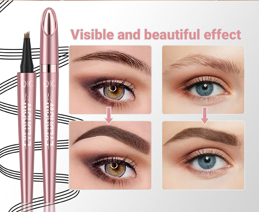 Waterproof And Smooth Not Smudge Four-fork Liquid Eyebrow Pencil-de91f1887a41780be4e7c0dc7720714a