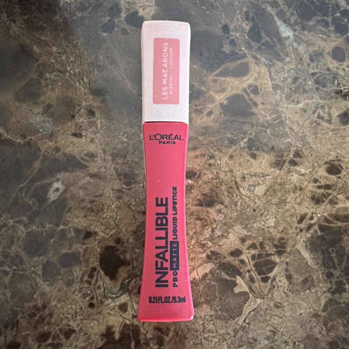 L'Oreal Paris Infallible Pro-Matte Les Macarons Scented Liquid Lipstick, 828 Framboise Frenzy-L'Oreal Paris Infallible Pro-Matte Les Macarons Scented Liquid Lipstick, 828 Framboise Frenzy
