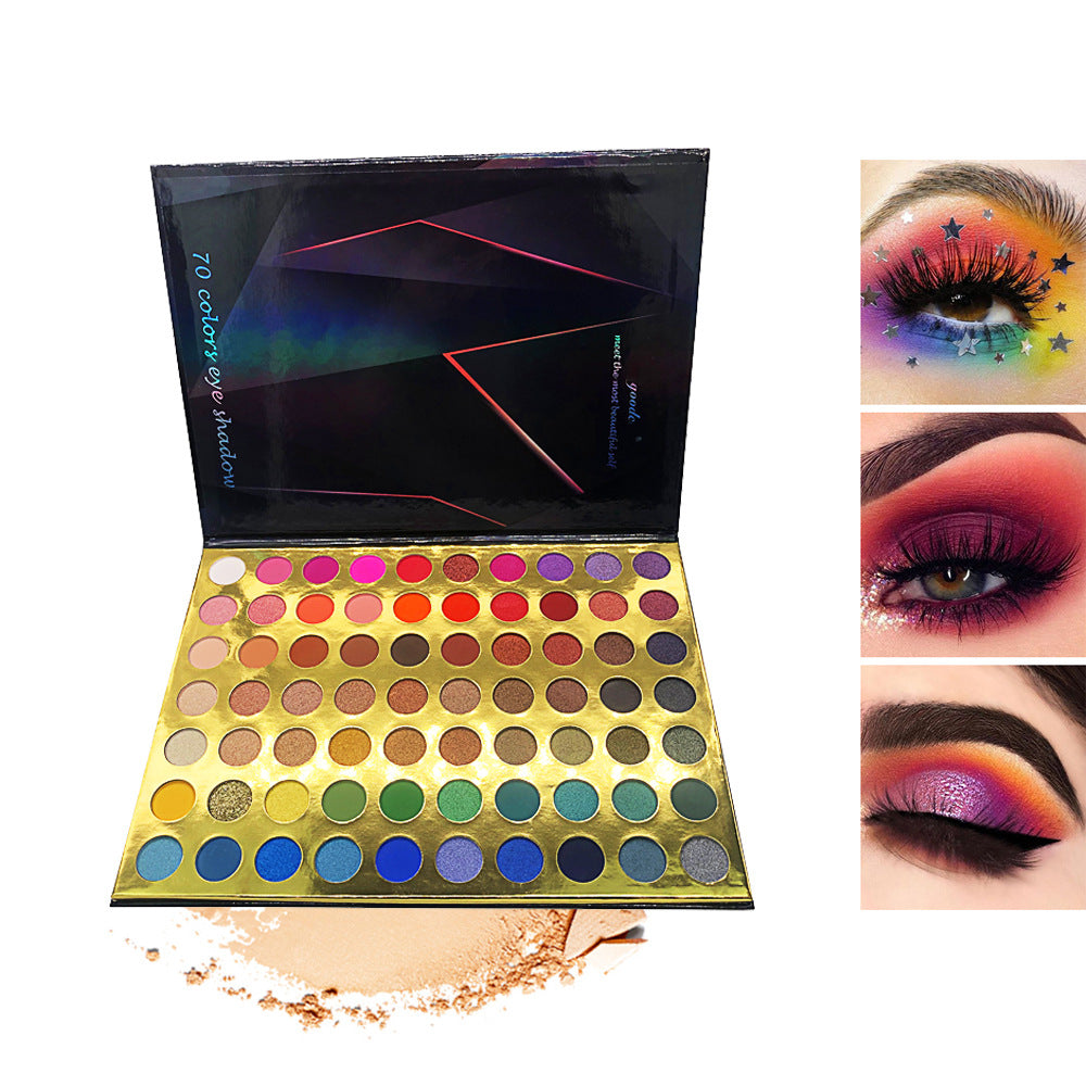 70 Color Eyeshadow Multicolor Eyeshadow Palette Matte Pearlescent Color-121c7b5e1e9977836765038c4a593290