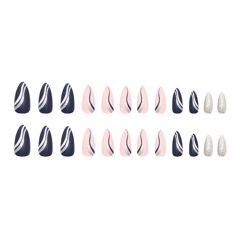 Women's Fashion Personalized Striped Nails-6d19fcf8418a5346c428facaa6c713e0
