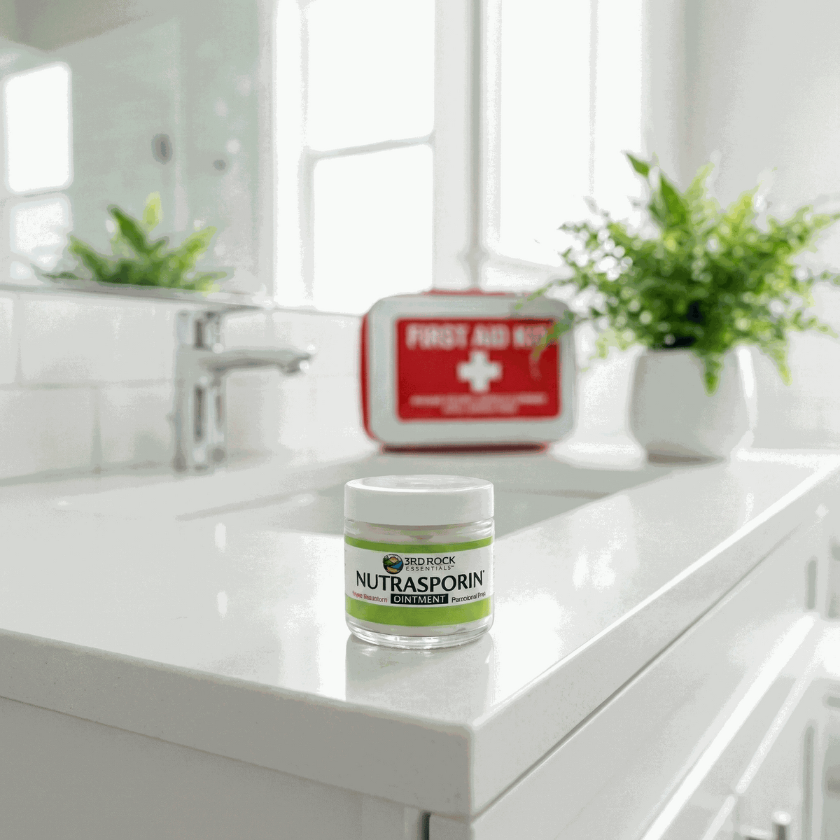 Nutrasporin® - 3oz JAR - All Natural First Aid Ointment 100ppm Silver Gel (Water Resistant)-Nutrasporin® - 3oz JAR - All Natural First Aid Ointment 100ppm Silver Gel (Water Resistant)
