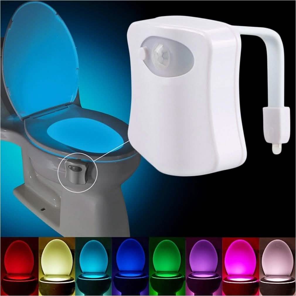 8-Color LED Sensor Motion-Activated Bathroom Toilet Light-8-Color LED Sensor Motion-Activated Bathroom Toilet Light
