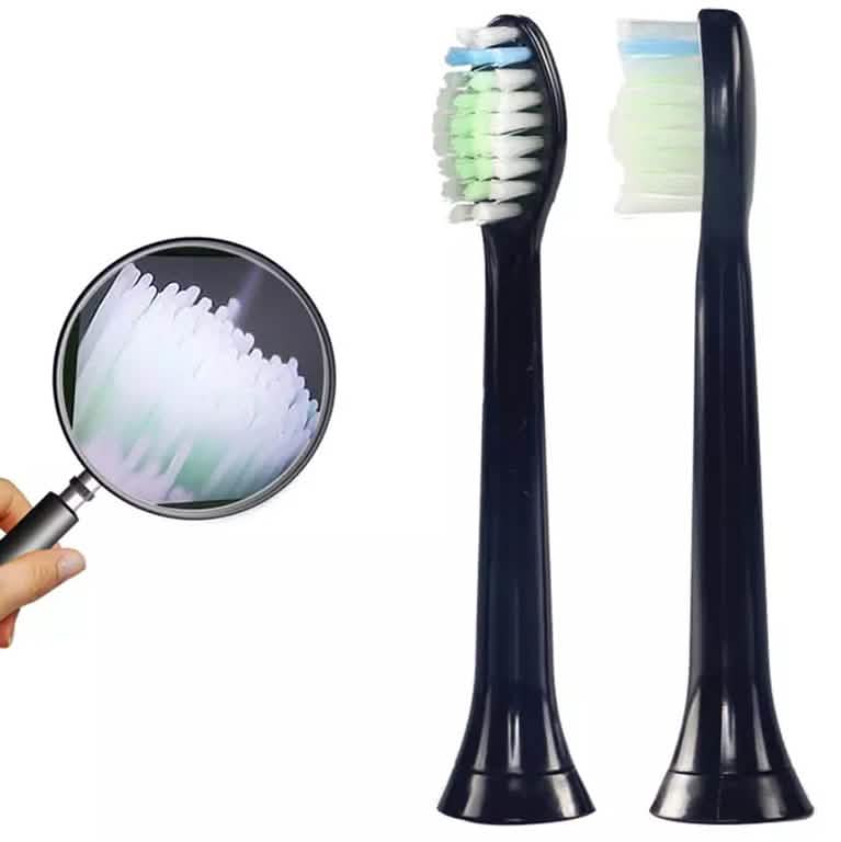 8-Pack: Black Replacement Electric Toothbrush Heads for Philips Sonicare-8-Pack: Black Replacement Electric Toothbrush Heads for Philips Sonicare