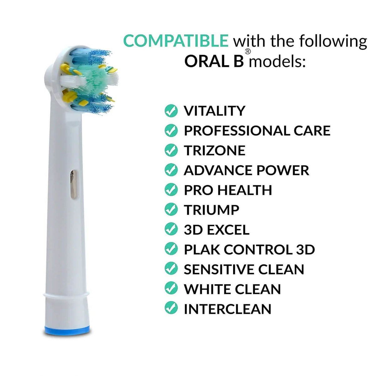 8-Pack: Generic Oral-B Braun Electric Toothbrush Heads Replacement Round Soft-8-Pack: Generic Oral-B Braun Electric Toothbrush Heads Replacement Round Soft