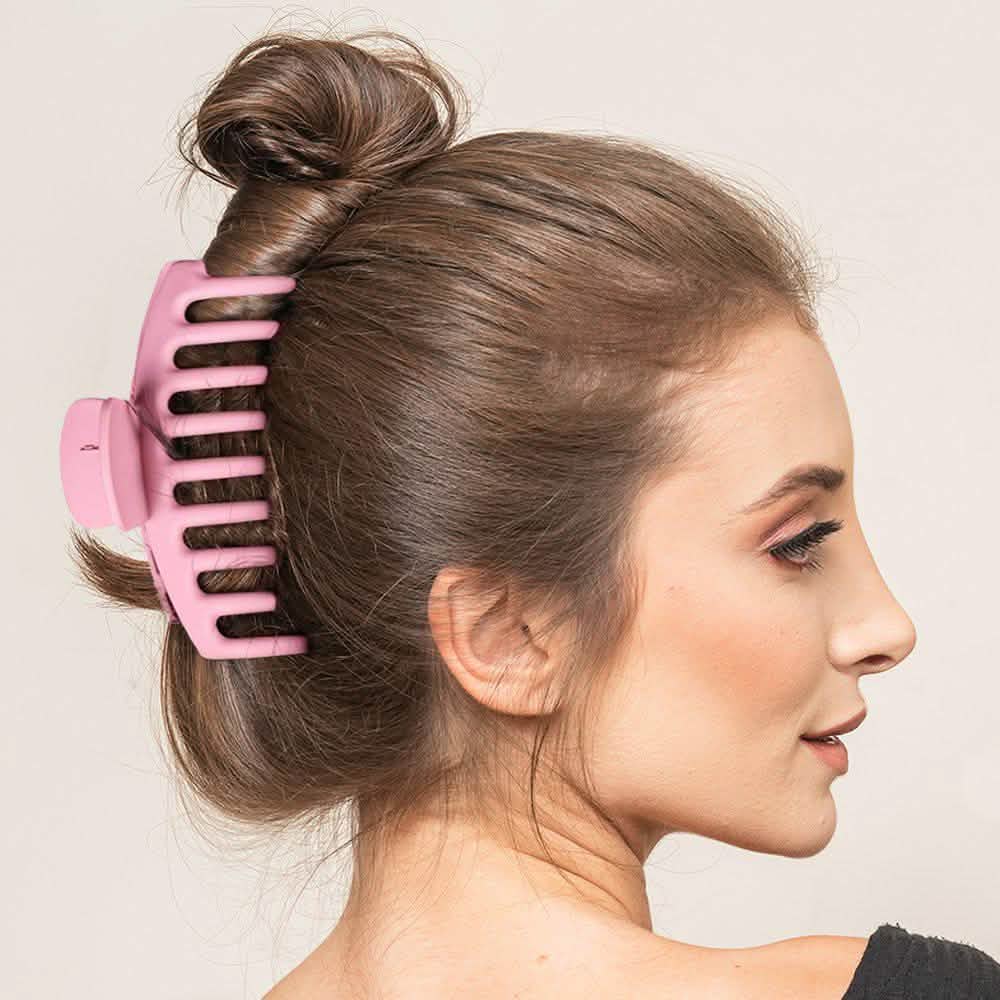 8-Pack: Women's Acrylic Large Claw Matt Hair Clips-8-Pack: Women's Acrylic Large Claw Matt Hair Clips