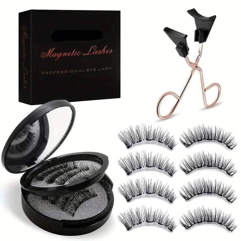8-Pairs: Reusable Magnetic Dual 3D False Eyelashes Kit-8-Pairs: Reusable Magnetic Dual 3D False Eyelashes Kit