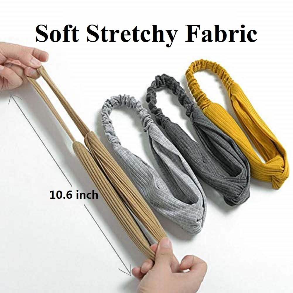 8-Piece: Twist Knotted Boho Stretchy Hair Bands-8-Piece: Twist Knotted Boho Stretchy Hair Bands