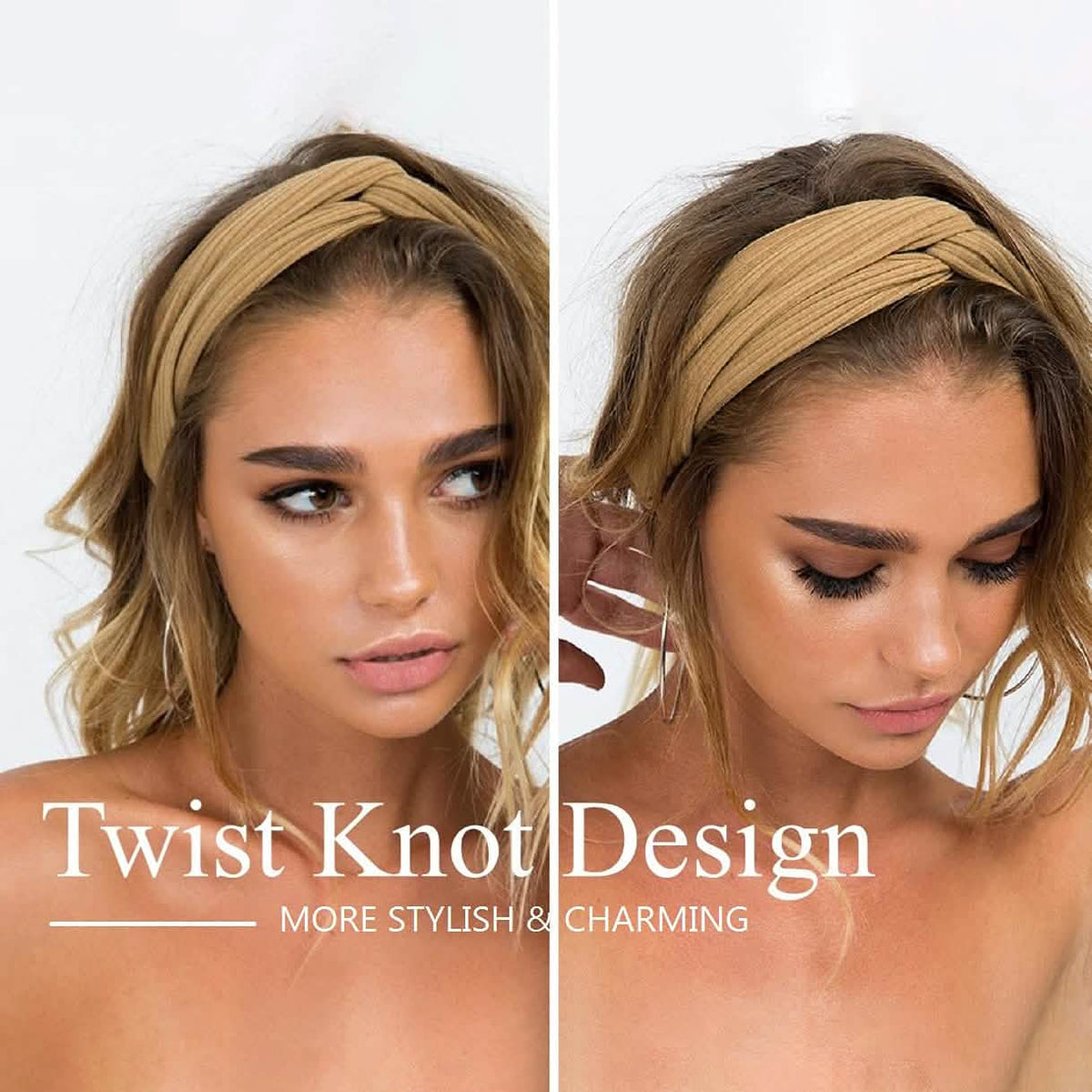 8-Piece: Twist Knotted Boho Stretchy Hair Bands-8-Piece: Twist Knotted Boho Stretchy Hair Bands