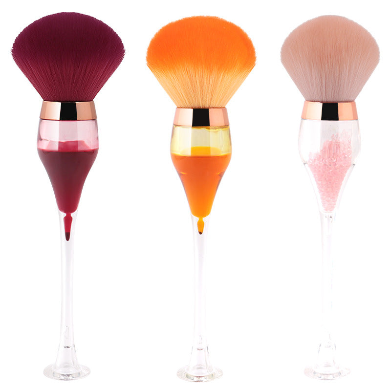 Single Large Makeup Brushes Fluffy Powder Blush Compensator Creative Wine Glass Shape Crafts Level Cosmetic Beauty Tools-6e35c561f1969f7318b33cd7b9ea686e