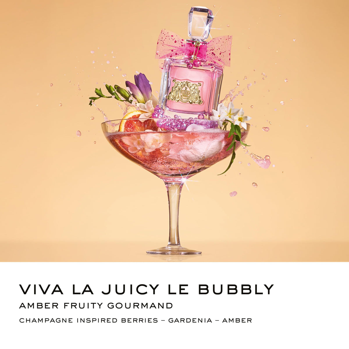 Juicy Couture Viva La Juicy Le Bubbly Eau De Parfum, Luxury Women's Perfume with Notes of Champagne Inspired Pink Berries, Gardenia, Jasmine & Amber - Fruity & Sweet, EDP Spray-Juicy Couture Viva La Juicy Le Bubbly Eau De Parfum, Luxury Women's Perfume with Notes of Champagne Inspired Pink Berries, Gardenia, Jasmine & Amber - Fruity & Sweet, EDP Spray