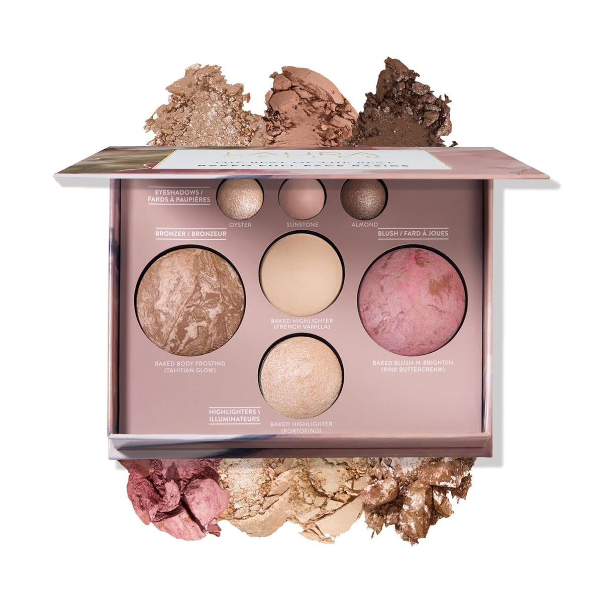 LAURA GELLER NEW YORK Best of the Best Baked Palette – 7-in-1 Full Face Palette – Bronzer, Blush, 2 Highlighters & 3 Eyeshadows – Crease-Proof, Handmade in Italy – Travel-Friendly-LAURA GELLER NEW YORK Best of the Best Baked Palette – 7-in-1 Full Face Palette – Bronzer, Blush, 2 Highlighters & 3 Eyeshadows – Crease-Proof, Handmade in Italy – Travel-Friendly