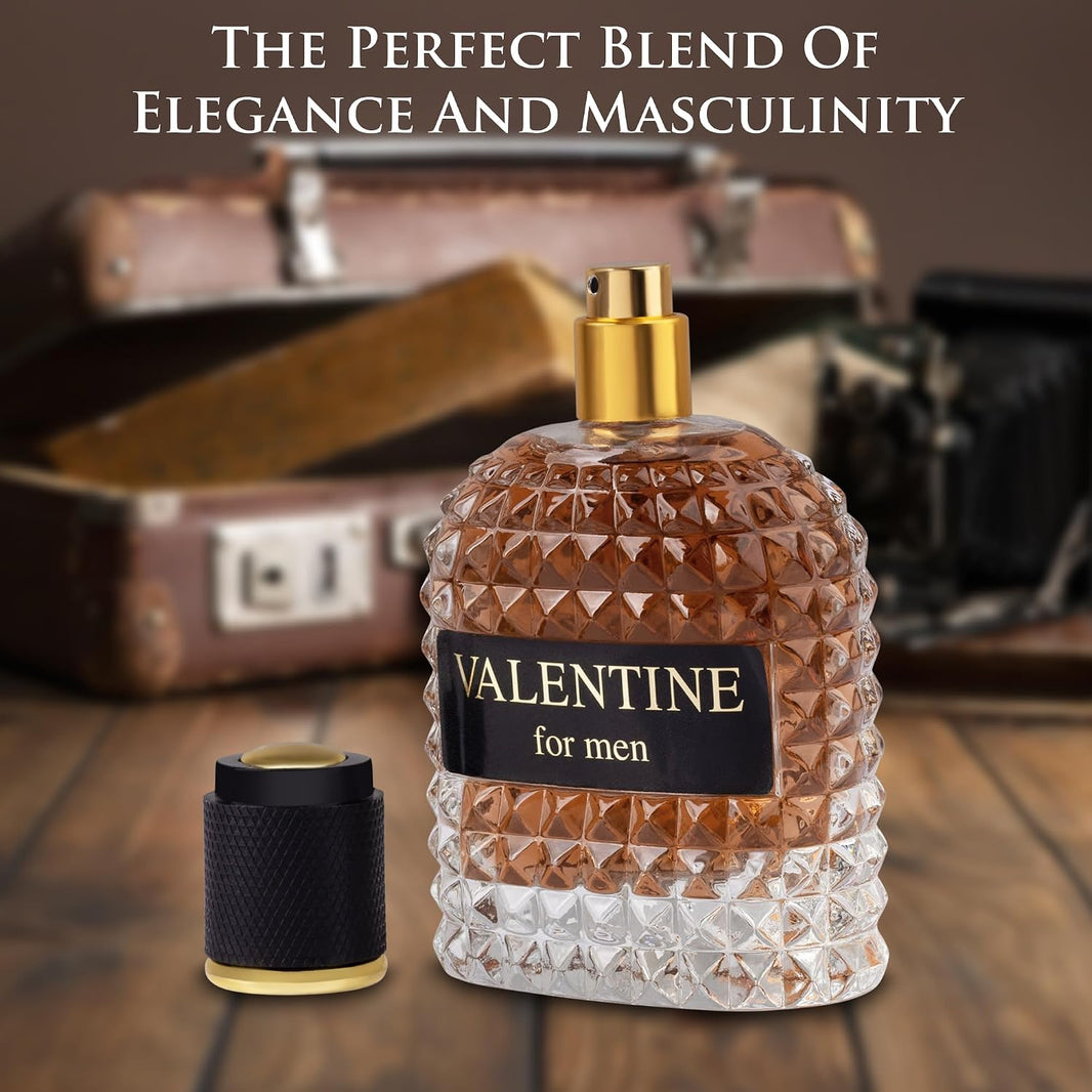URBAN COLLECTION Valentine for Men Eau De Parfum- Top Notes of Woody & Outdoor - Middle Scent of Roasted Coffee Bean, Chocolate & Hazelnut - Free of Paraben - Elegant 100ml Bottle, Men Parume-URBAN COLLECTION Valentine for Men Eau De Parfum- Top Notes of Woody & Outdoor - Middle Scent of Roasted Coffee Bean, Chocolate & Hazelnut - Free of Paraben - Elegant 100ml Bottle, Men Parume
