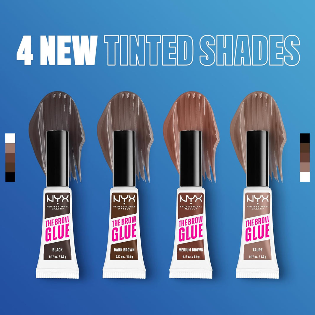 NYX PROFESSIONAL MAKEUP The Brow Glue, Extreme Hold Eyebrow Gel - Clear-NYX PROFESSIONAL MAKEUP The Brow Glue, Extreme Hold Eyebrow Gel - Clear