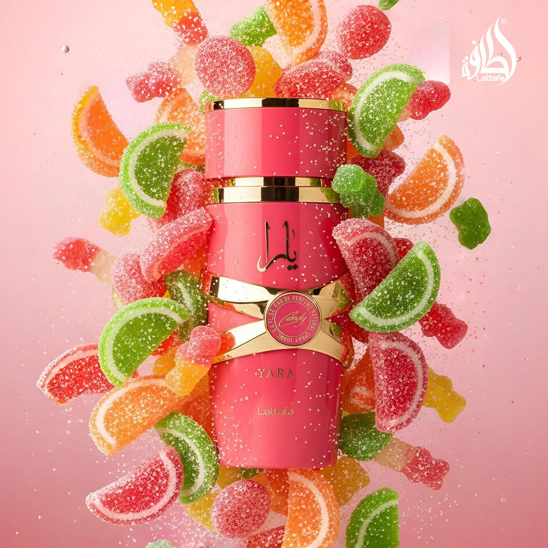 Lattafa Yara Candy - Vanilla, Fruity, Citrus, Floral - Eau de Parfum Long-Lasting Fragrance for Women, 3.40 Ounce / 100 ml-Lattafa Yara Candy - Vanilla, Fruity, Citrus, Floral - Eau de Parfum Long-Lasting Fragrance for Women, 3.40 Ounce / 100 ml