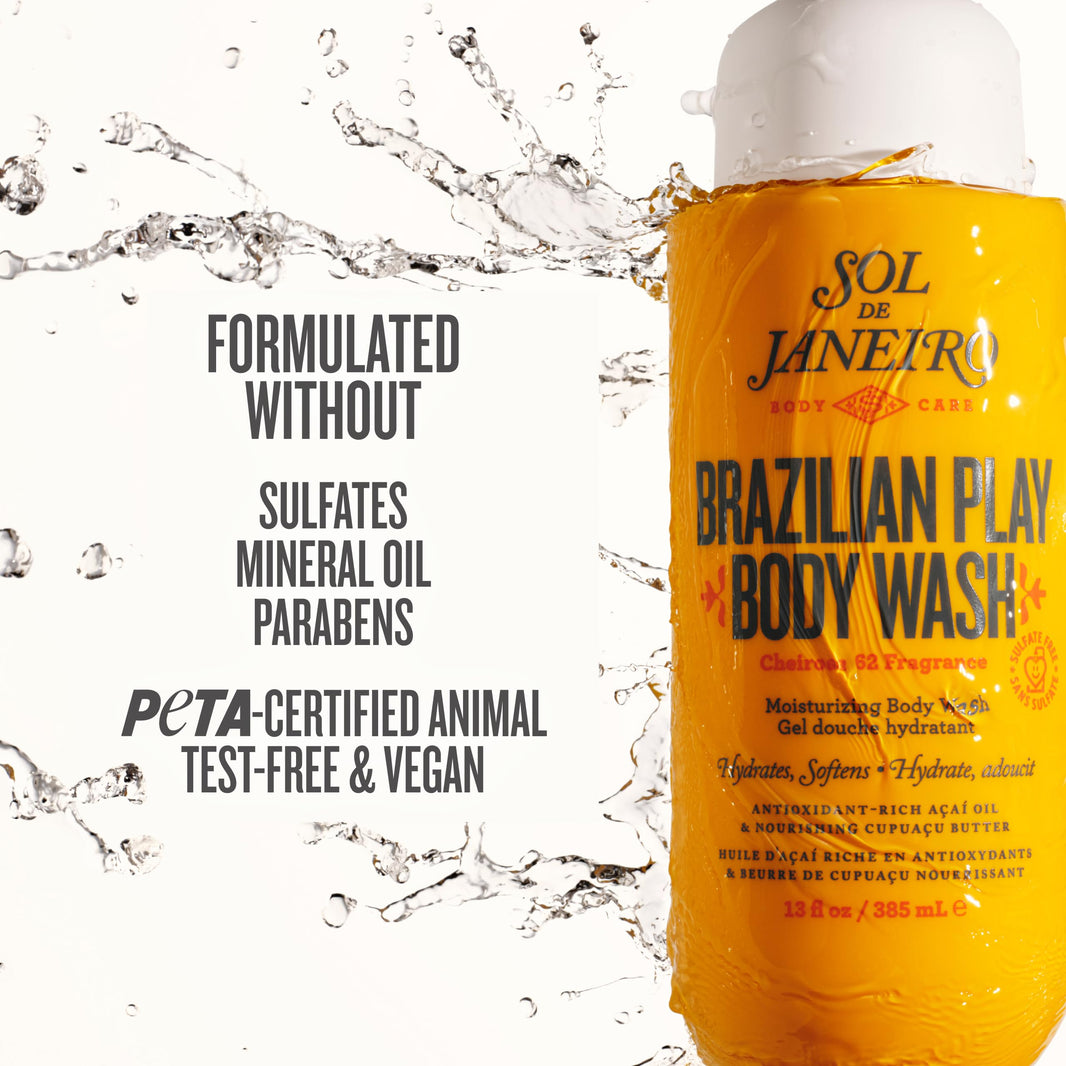 Sol de Janeiro Brazilian Play Body Wash | Moisturizing Shower Gel in Cheirosa 62 Scent-Sol de Janeiro Brazilian Play Body Wash | Moisturizing Shower Gel in Cheirosa 62 Scent