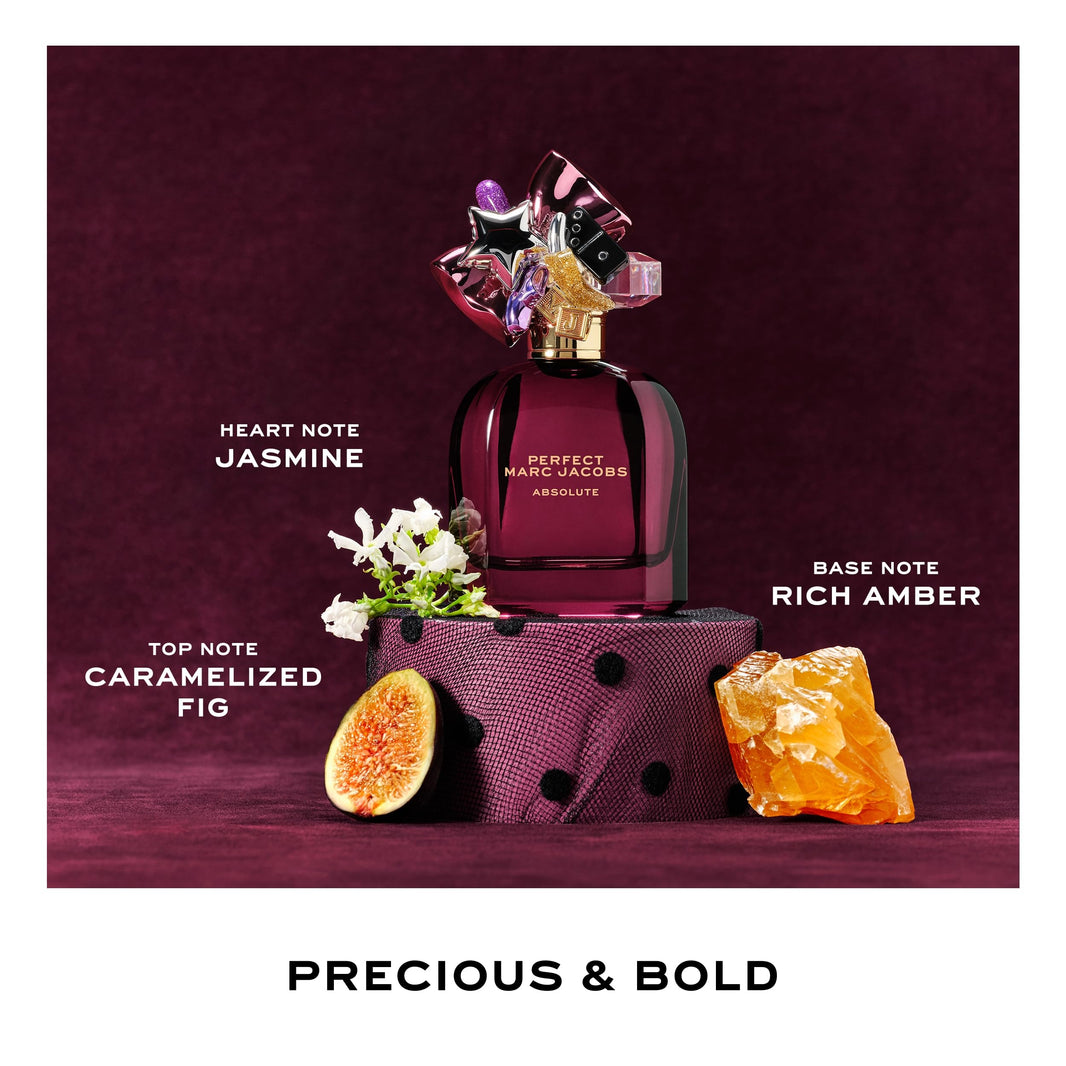 Marc Jacobs Perfect Absolute Eau de Parfum – Ambery Women's Perfume – With Notes Caramelized Fig Accord, Jasmine Absolu & Rich Amber Accord-Marc Jacobs Perfect Absolute Eau de Parfum – Ambery Women's Perfume – With Notes Caramelized Fig Accord, Jasmine Absolu & Rich Amber Accord