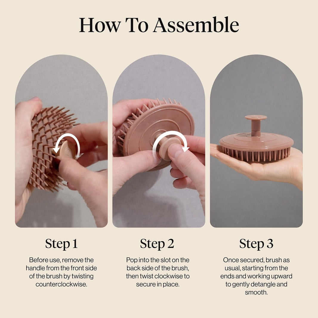 Kitsch Scalp Massager for Hair Care - Scalp Scrubber, Shampoo Brush & Exfoliator for Scalps- Hair Scrubber for Relaxing Bath - Terracotta-Kitsch Scalp Massager for Hair Care - Scalp Scrubber, Shampoo Brush & Exfoliator for Scalps- Hair Scrubber for Relaxing Bath - Terracotta