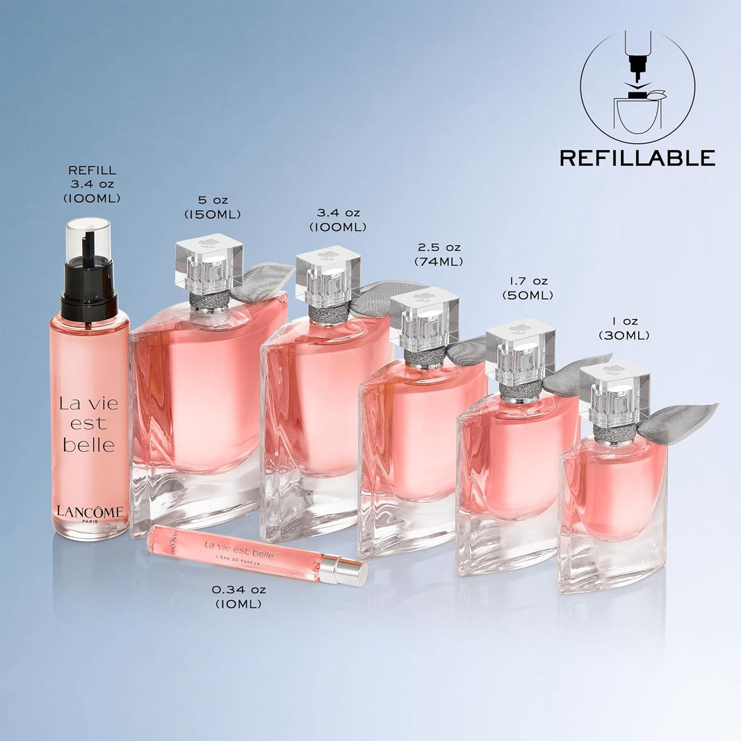 Lancôme La Vie Est Belle Eau de Parfum - Long Lasting Fragrance with Notes of Iris, Earthy Patchouli, Warm Vanilla & Spun Sugar - Floral & Sweet Women's Perfume-Lancôme La Vie Est Belle Eau de Parfum - Long Lasting Fragrance with Notes of Iris, Earthy Patchouli, Warm Vanilla & Spun Sugar - Floral & Sweet Women's Perfume