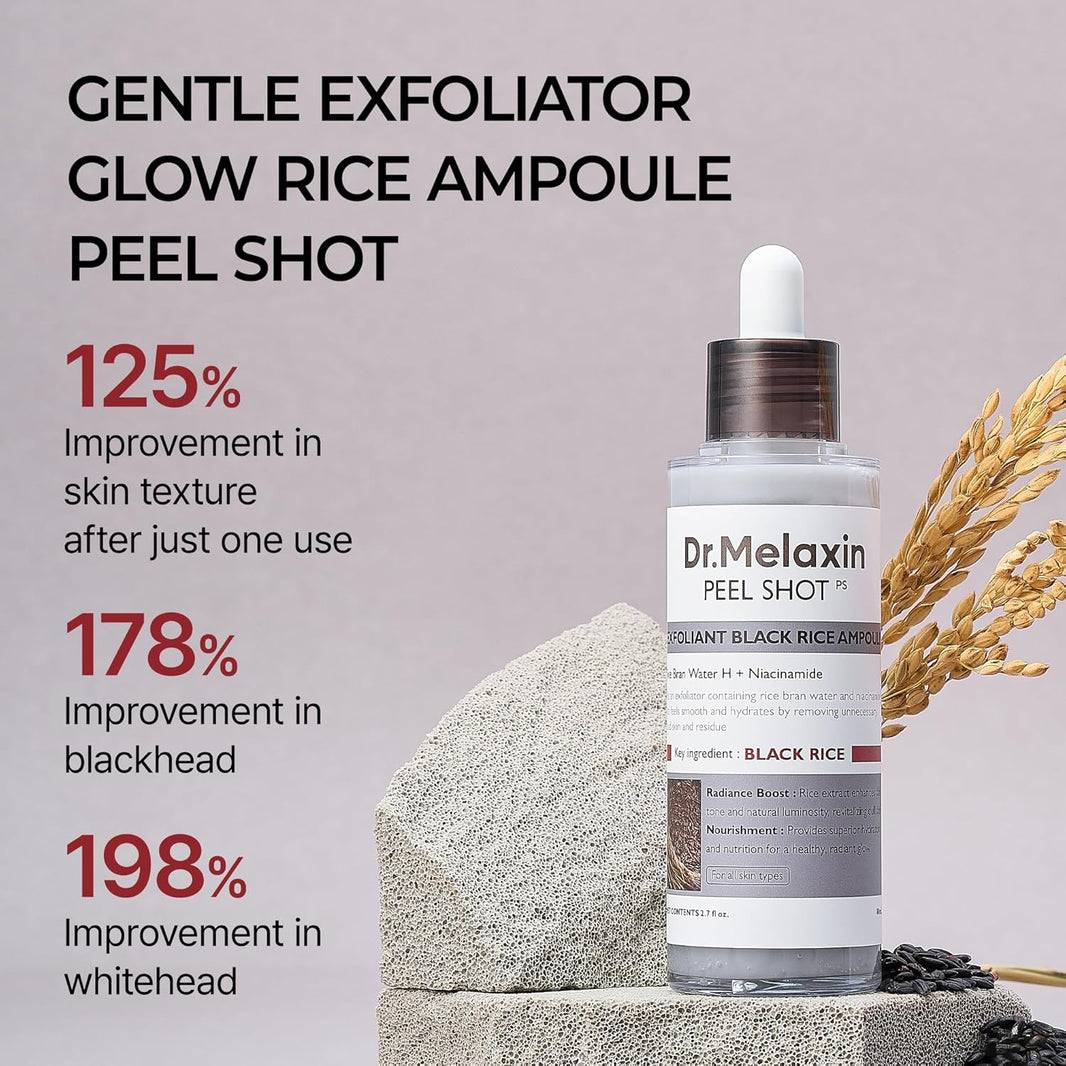 Dr. Melaxin Peel Shot Exfoliant Black Rice Ampoule-Dr. Melaxin Peel Shot Exfoliant Black Rice Ampoule