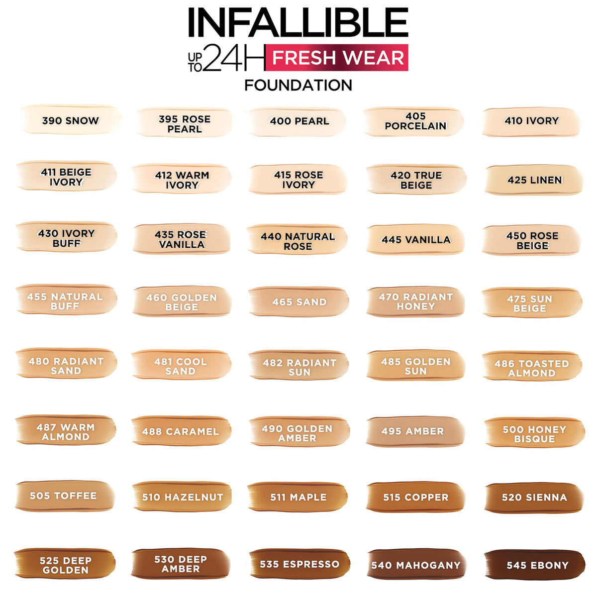 L'Oreal Paris Makeup Infallible Up to 32 Hour Fresh Wear Lightweight Foundation, 405 Porcelain, 1 Fl Oz, Packaging May Vary-L'Oreal Paris Makeup Infallible Up to 32 Hour Fresh Wear Lightweight Foundation, 405 Porcelain, 1 Fl Oz, Packaging May Vary
