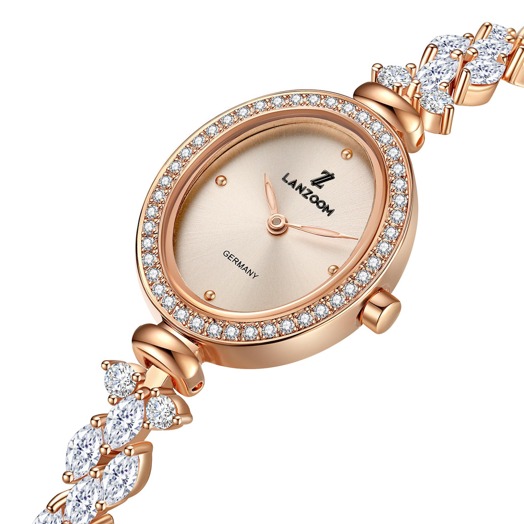 LANZOOM Retro Women's Quartz Watch - Stainless Steel case,Gold Filled, Ideal Gift for Holidays and Special Occasions.-LANZOOM Retro Women's Quartz Watch - Stainless Steel case,Gold Filled, Ideal Gift for Holidays and Special Occasions.
