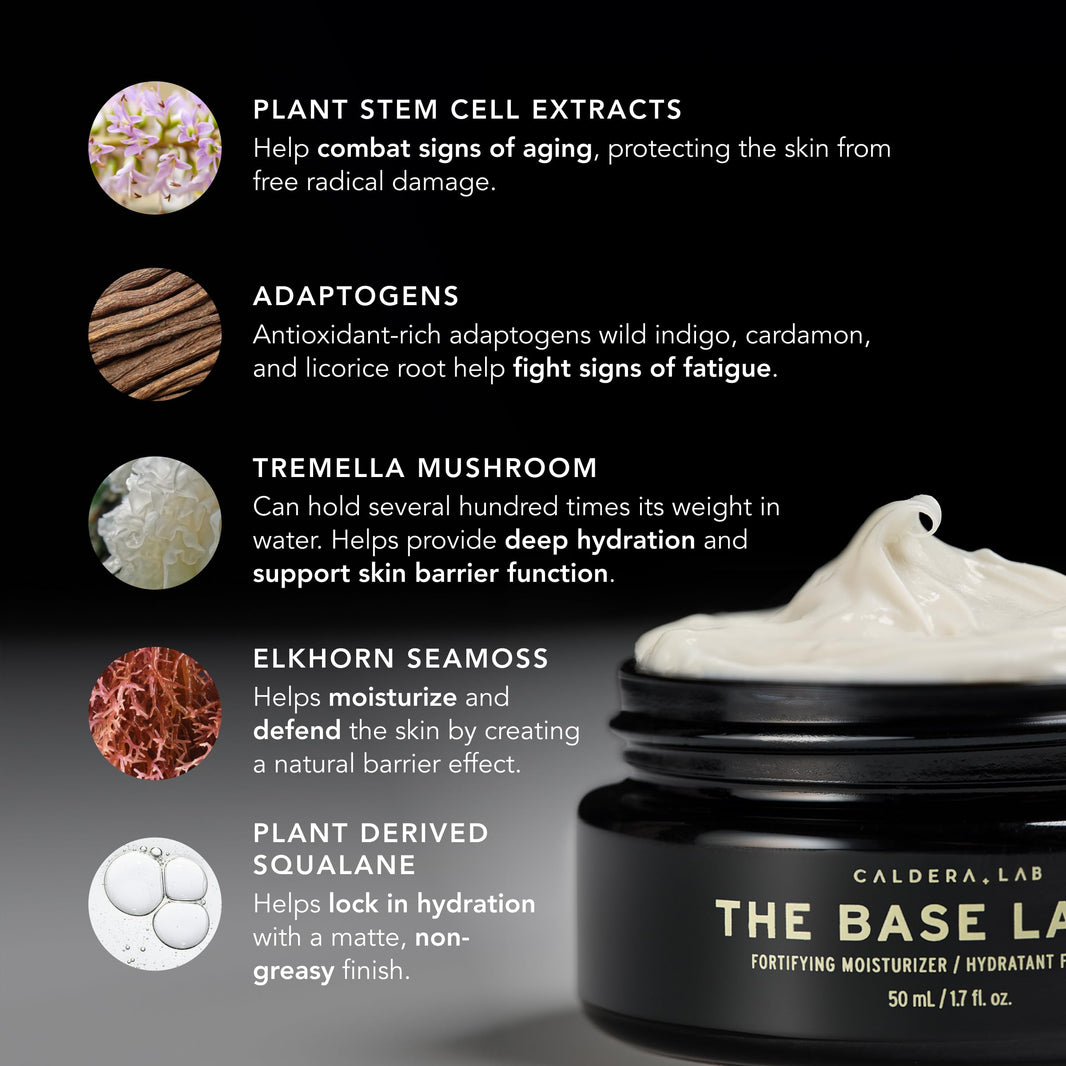 Caldera + Lab The Base Layer | Men's Organic Face Cream Moisturizer for Dry, Sensitive, & Normal Skin – Vegan, Natural & Antioxidant Packed Facial Skincare-Caldera + Lab The Base Layer | Men's Organic Face Cream Moisturizer for Dry, Sensitive, & Normal Skin – Vegan, Natural & Antioxidant Packed Facial Skincare