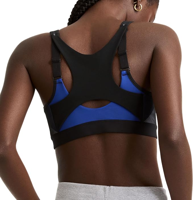Champion Women's Sports Bra, Motion Control Front-Zip, High-Impact Maximum Support, Breathable, Moisture-Wicking, Surf The Web, 38D (Clearance)-Champion Women's Sports Bra, Motion Control Front-Zip, High-Impact Maximum Support, Breathable, Moisture-Wicking, Surf The Web, 38D (Clearance)