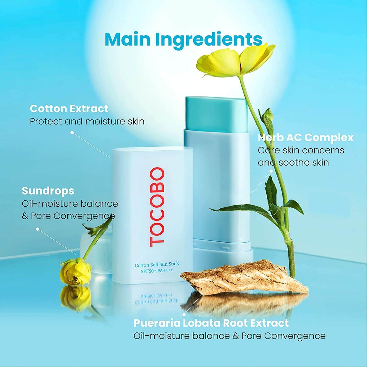 TOCOBO Cotton Soft Sun Stick SPF 50+ PA++++-TOCOBO Cotton Soft Sun Stick SPF 50+ PA++++