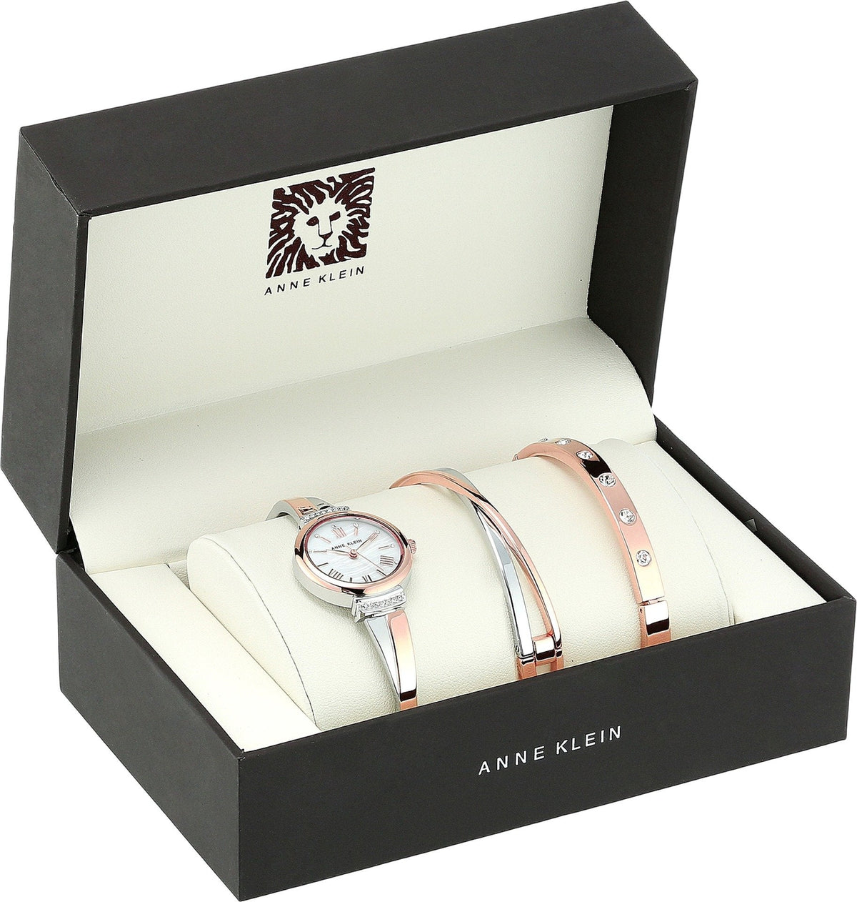 Anne Klein Women's Premium Crystal Accented Bangle Watch Set, AK/2245-Anne Klein Women's Premium Crystal Accented Bangle Watch Set, AK/2245
