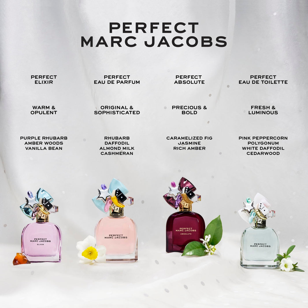 Marc Jacobs Perfect Eau de Parfum – Floral Women's Perfume – With Notes of Rhubarb, Daffodil-Marc Jacobs Perfect Eau de Parfum – Floral Women's Perfume – With Notes of Rhubarb, Daffodil