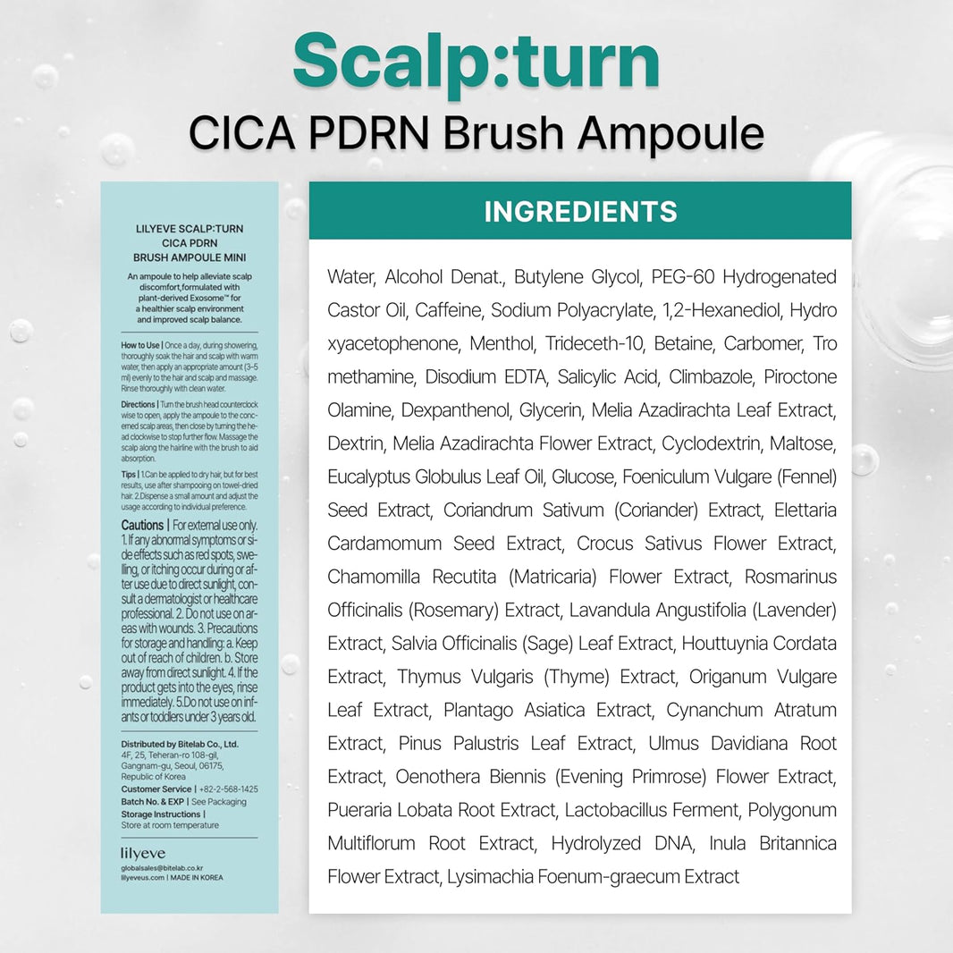 Lilyeve Scalp:Turn CICA PDRN Brush Ampoule-Lilyeve Scalp:Turn CICA PDRN Brush Ampoule