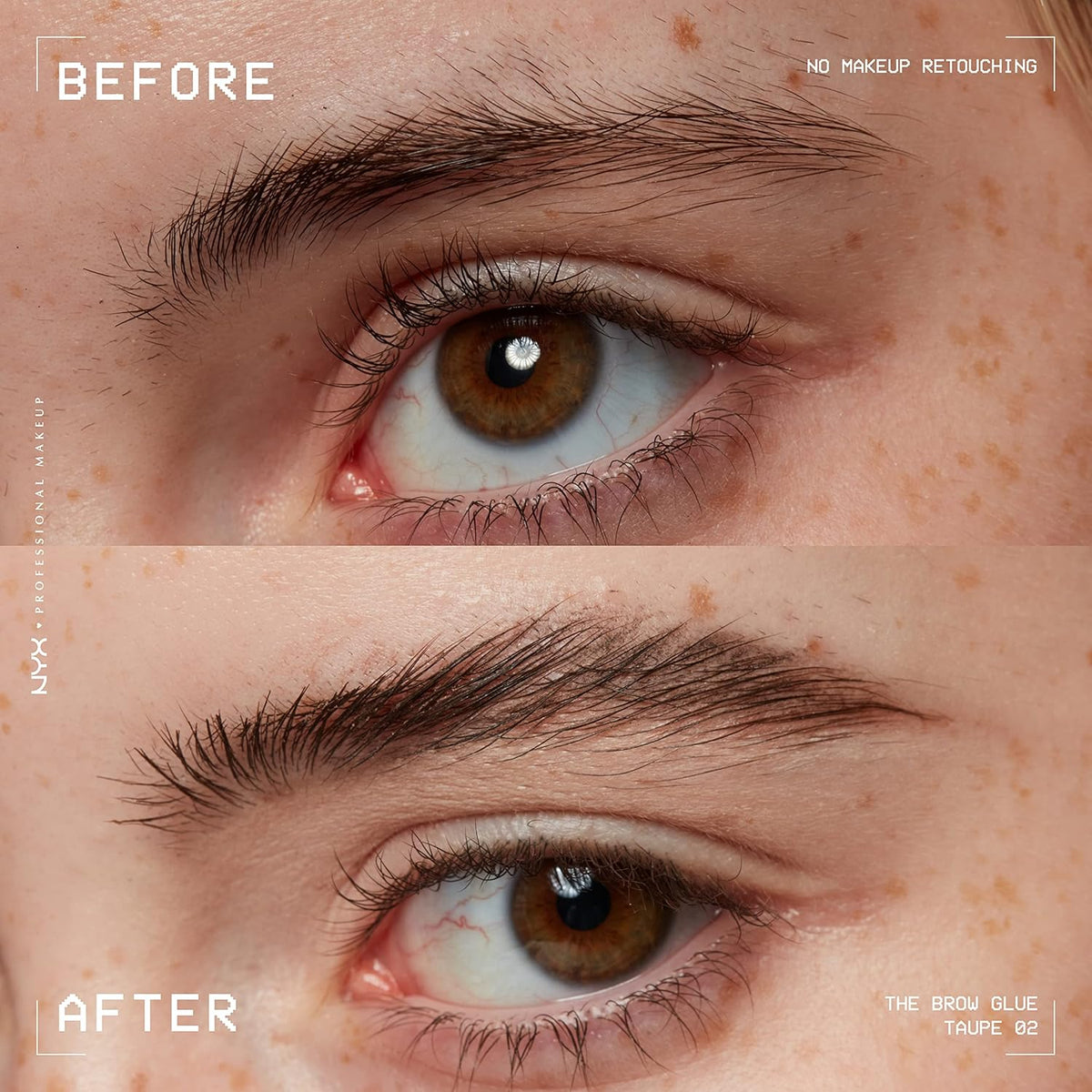 NYX PROFESSIONAL MAKEUP The Brow Glue, Extreme Hold Eyebrow Gel - Clear-NYX PROFESSIONAL MAKEUP The Brow Glue, Extreme Hold Eyebrow Gel - Clear