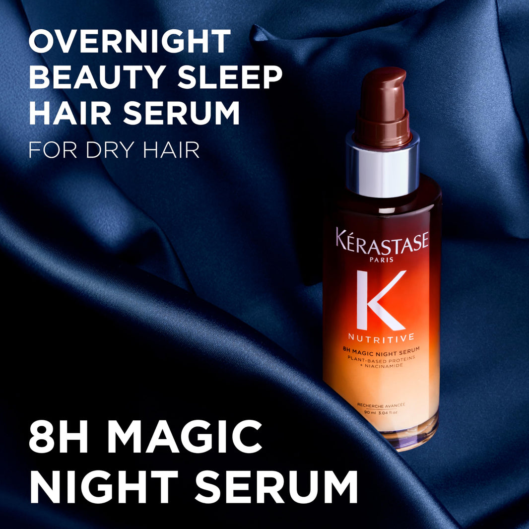 Kerastase Nutritive 8H Magic Night Serum - Overnight Treatment for Dry Hair, Enhances Shine, Nourishes and Reduces Frizz, With Plant-Based Proteins-Kerastase Nutritive 8H Magic Night Serum - Overnight Treatment for Dry Hair, Enhances Shine, Nourishes and Reduces Frizz, With Plant-Based Proteins