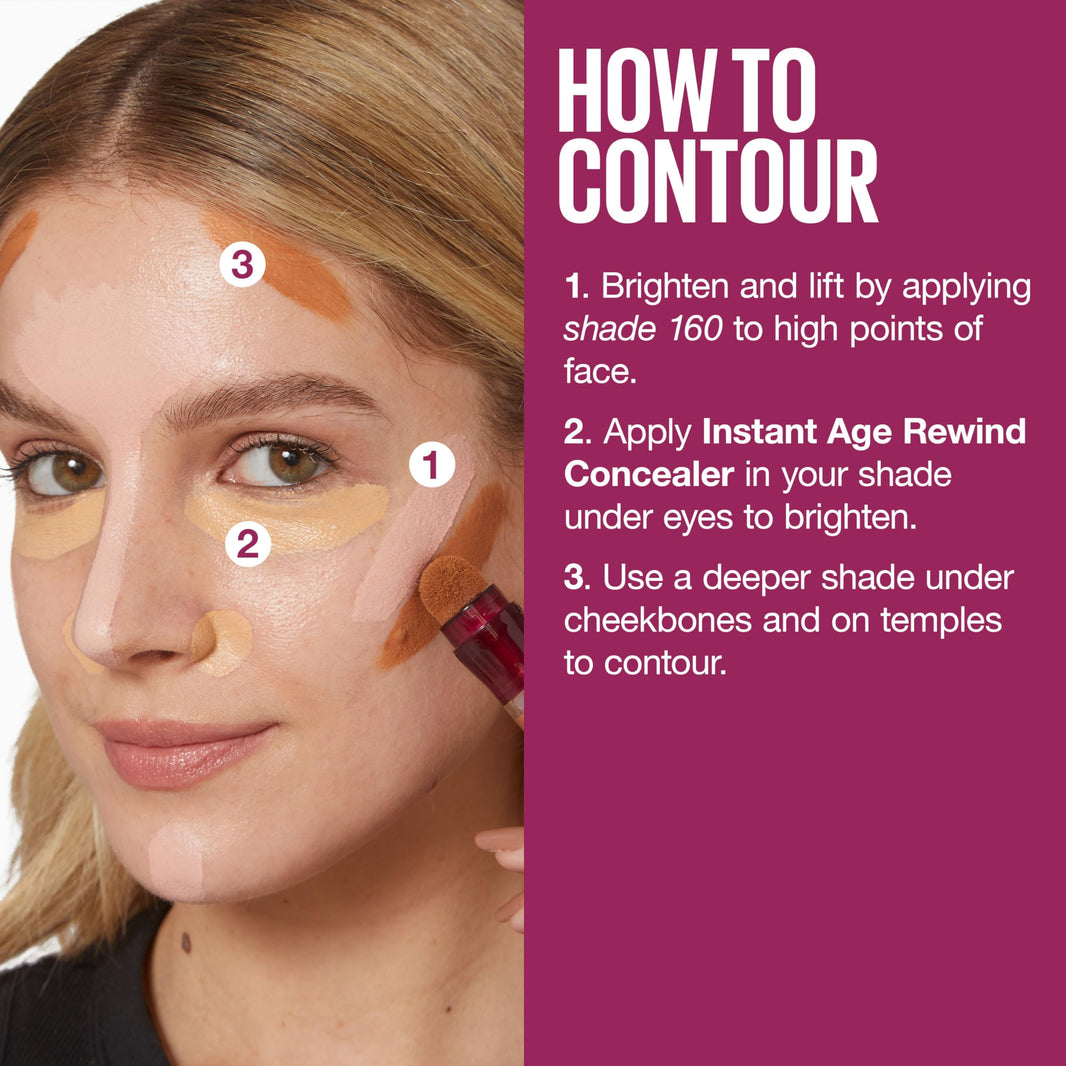 Maybelline Instant Age Rewind Eraser Dark Circles Treatment Multi-Use Concealer, 110, 1 Count (Packaging May Vary)-Maybelline Instant Age Rewind Eraser Dark Circles Treatment Multi-Use Concealer, 110, 1 Count (Packaging May Vary)