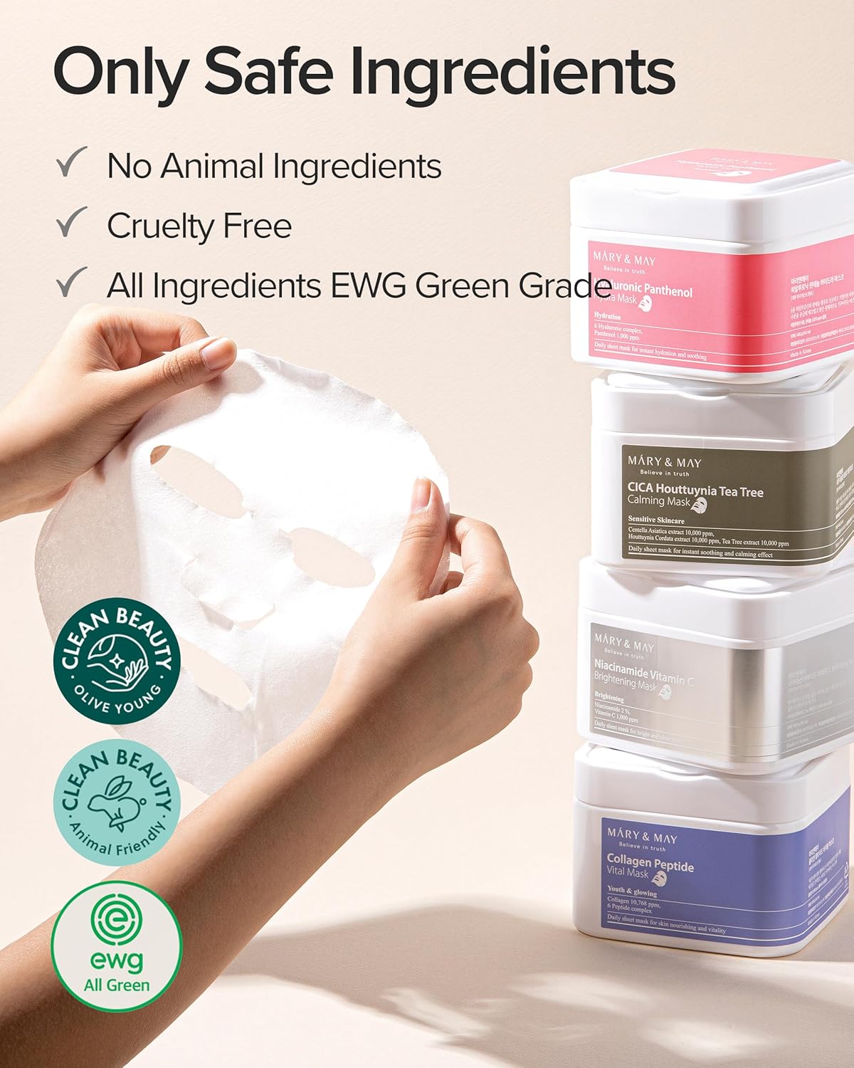 Mary & May Collagen Peptide Vital Mask-Mary & May Collagen Peptide Vital Mask
