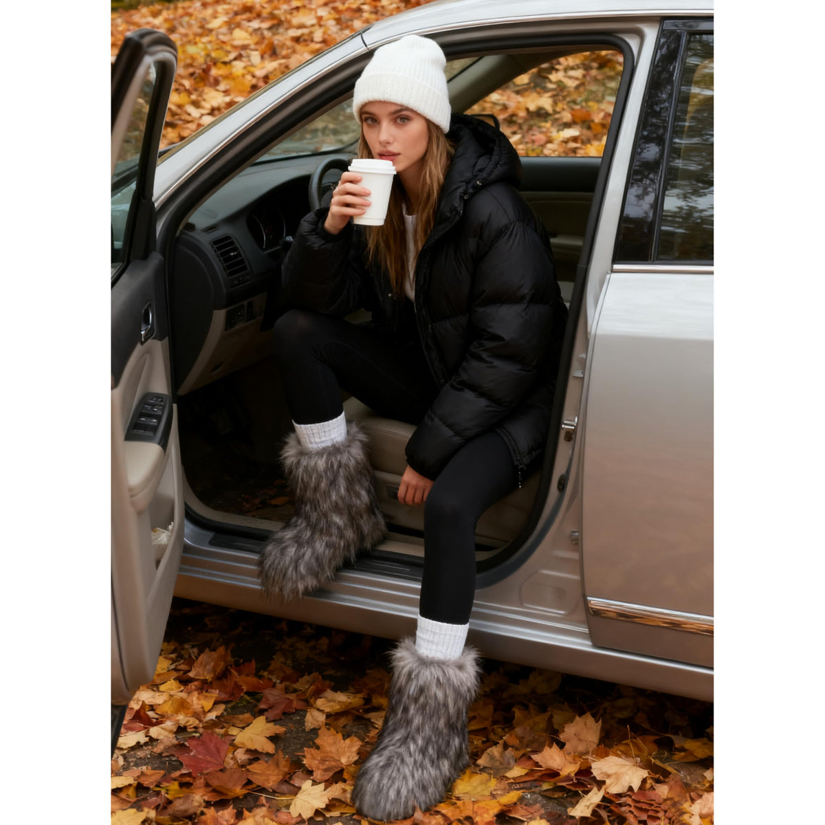 Wnshonzy Fur Boots for Women Snow Furry Fluffy Platform Flat Ankle Mini Boot Winter Round Toe Y2k Comfortable Mid-Calf Short Outdoor 2025-Wnshonzy Fur Boots for Women Snow Furry Fluffy Platform Flat Ankle Mini Boot Winter Round Toe Y2k Comfortable Mid-Calf Short Outdoor 2025
