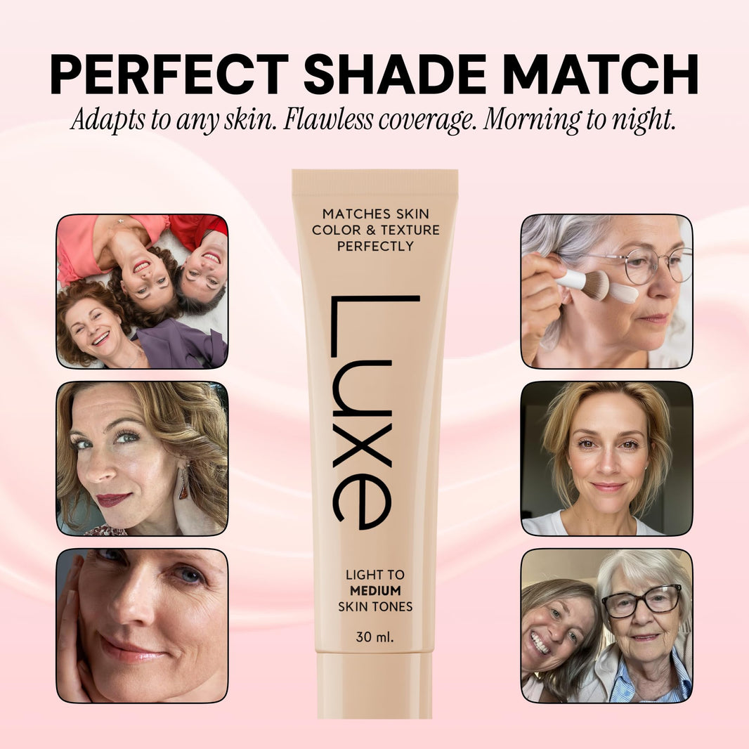 Luxe Color Changing Foundation – Medium-Luxe Color Changing Foundation – Medium