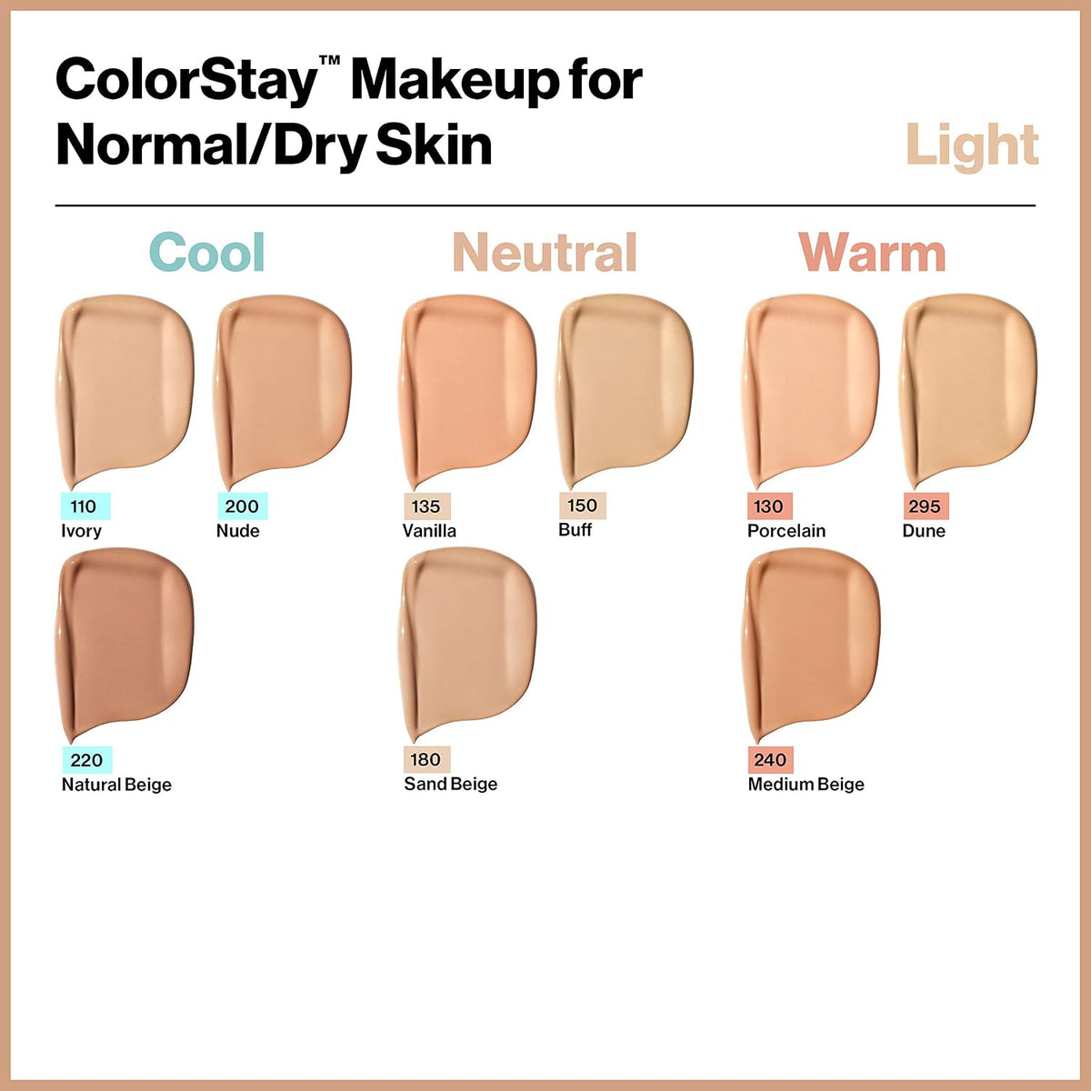Revlon Liquid Foundation, ColorStay Face Makeup for Normal & Dry Skin, SPF 20, Longwear Medium-Full Coverage with Natural Finish, 240 Medium Beige, 1 Fl Oz-Revlon Liquid Foundation, ColorStay Face Makeup for Normal & Dry Skin, SPF 20, Longwear Medium-Full Coverage with Natural Finish, 240 Medium Beige, 1 Fl Oz