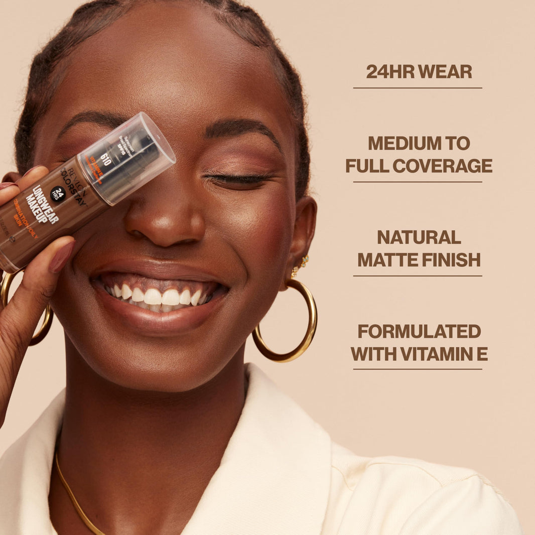 Revlon Liquid Foundation, ColorStay Face Makeup for Combination & Oily Skin, SPF 15, Medium-Full Coverage with Matte Finish, 180 Sand Beige, 1 Fl Oz-Revlon Liquid Foundation, ColorStay Face Makeup for Combination & Oily Skin, SPF 15, Medium-Full Coverage with Matte Finish, 180 Sand Beige, 1 Fl Oz